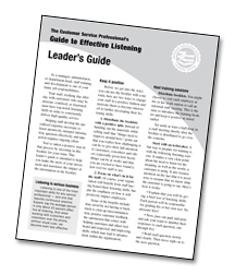Guide to Effective Listening