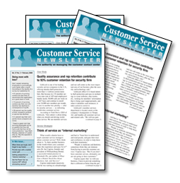 Customer Service Newsletter